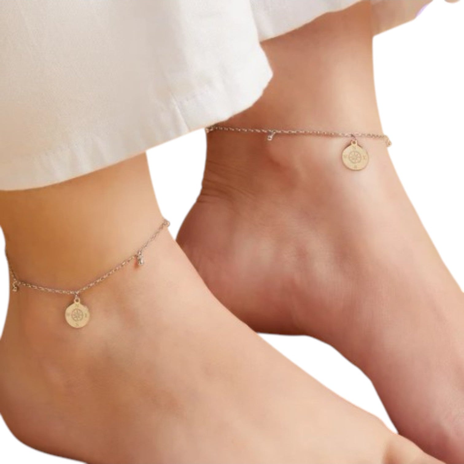 Tree of Life Rhodium Plated 925 Sterling Silver Anklets By Kesardeep Impex For Women